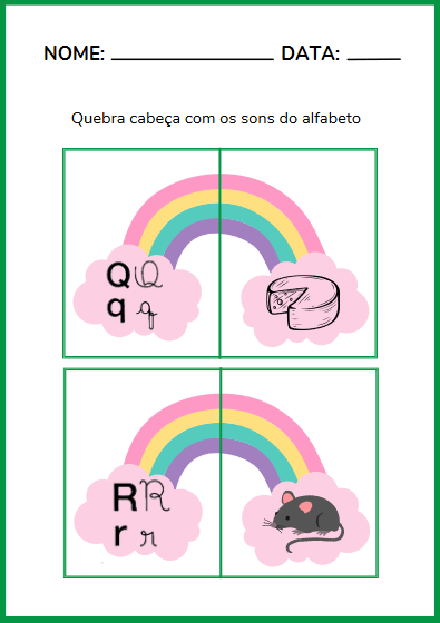 ATIVIDADES COM ALFABETO 3