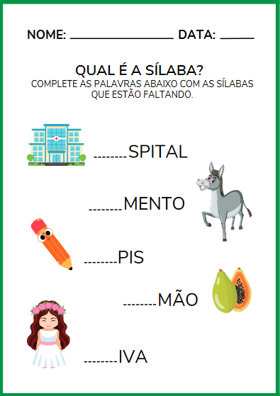 SILABAS SIMPLES
